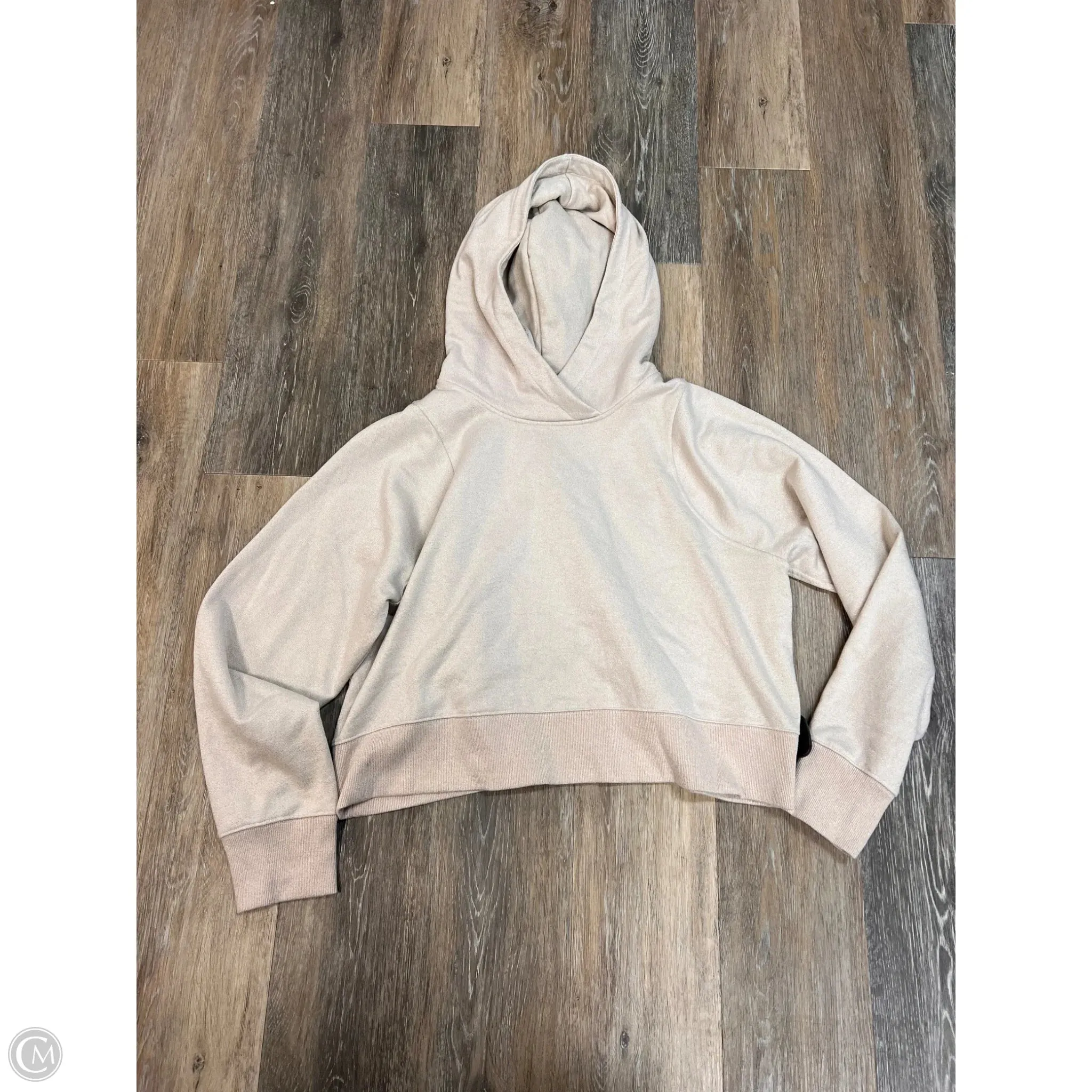 Cozy Cardigan Athletic Sweatshirt Hoodie By Lululemon In Beige, Size: 12