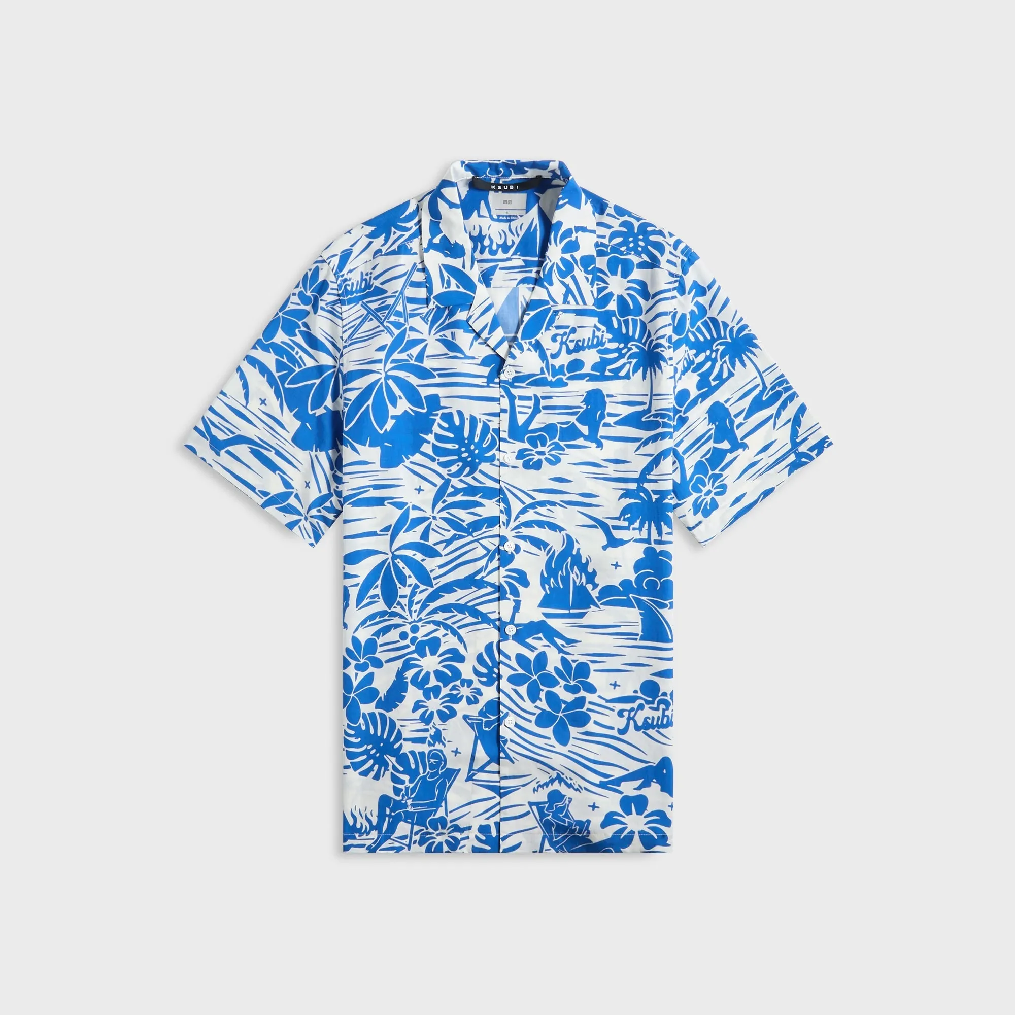 Ksubi Lagoon Resort Shirt - Blue elegant design