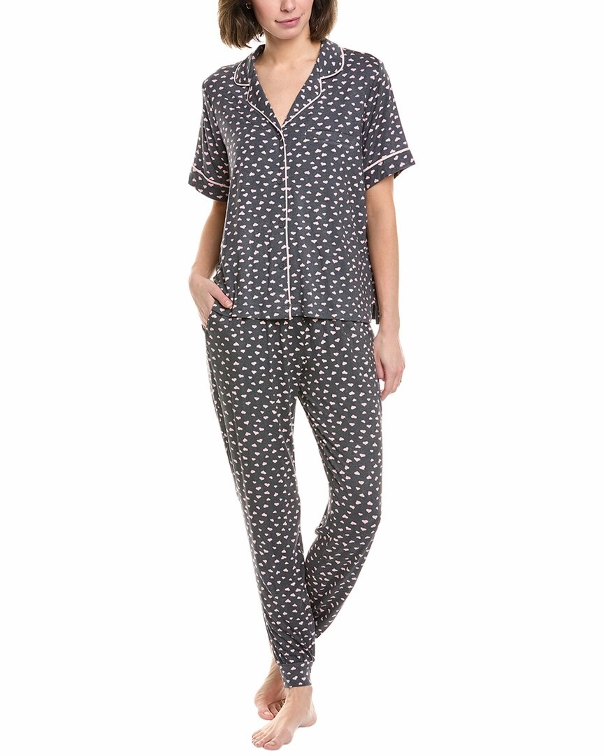 Sanctuary 2pc Sleepshirt & Jogger Set MoistureWicking Material Tear Resistant Material