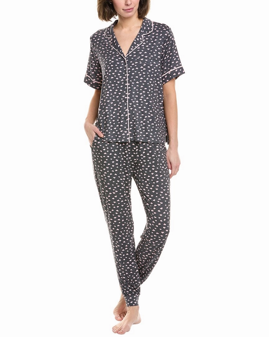 Sanctuary 2pc Sleepshirt & Jogger Set Durable Blends