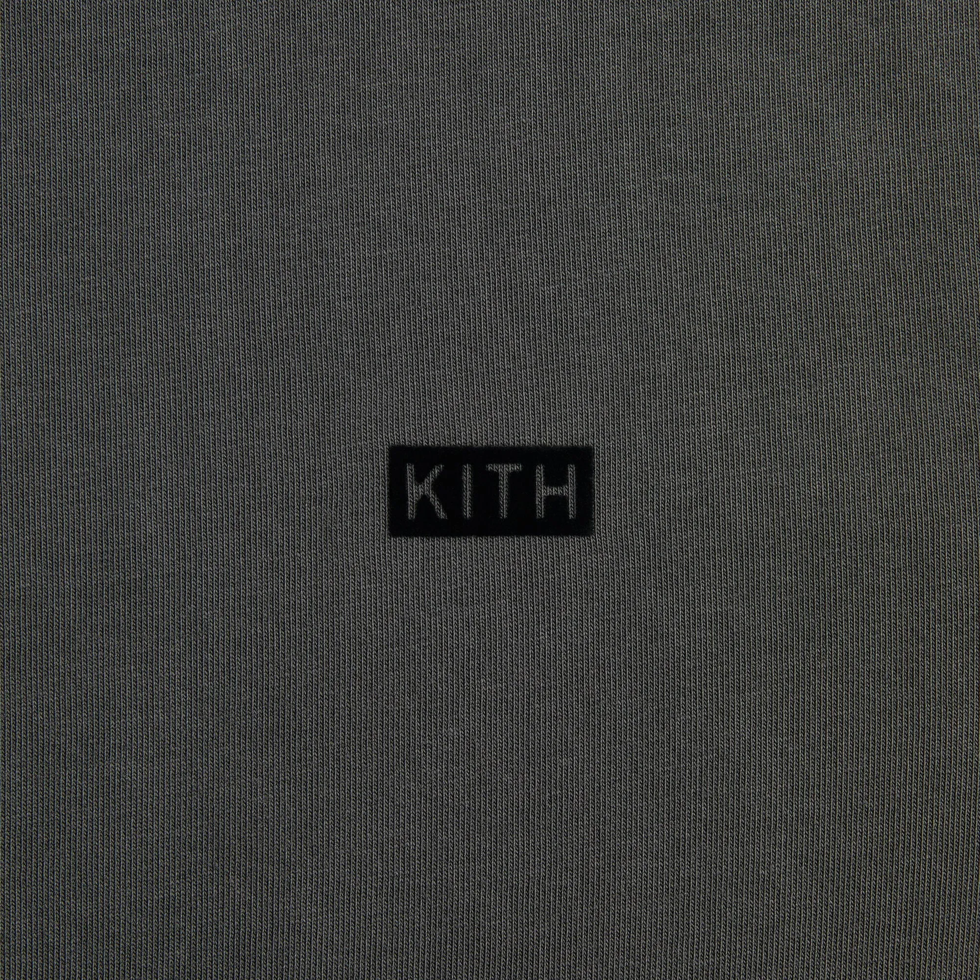 Weekend Smart Sustainable Kith Long Sleeve Mock Neck LAX Tee - Carbon