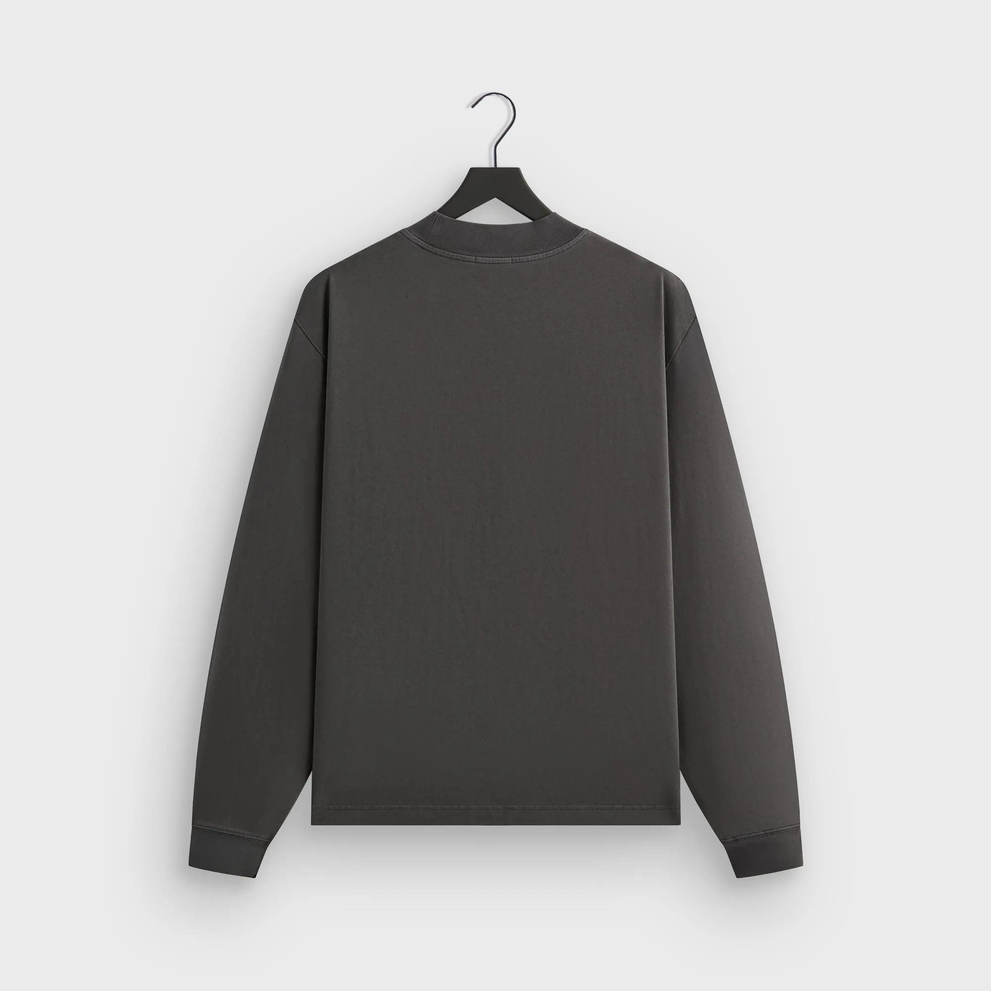 Kith Long Sleeve Mock Neck LAX Tee - Carbon Stylish Everyday Wear Relaxed Wearable