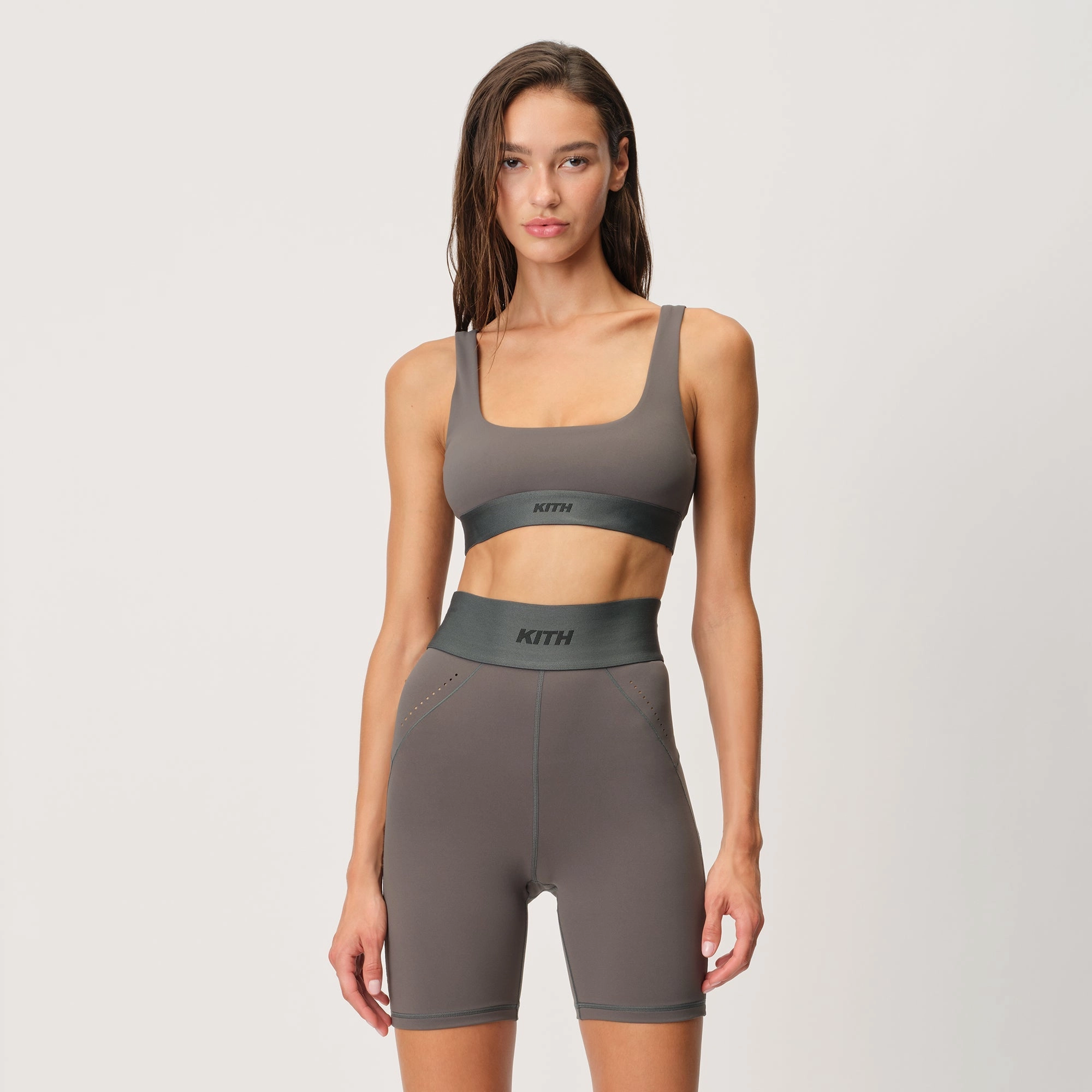 NonCrease Fabric High-Stretch Youth Kith Women Elle U-Neck Active Bra - Machine