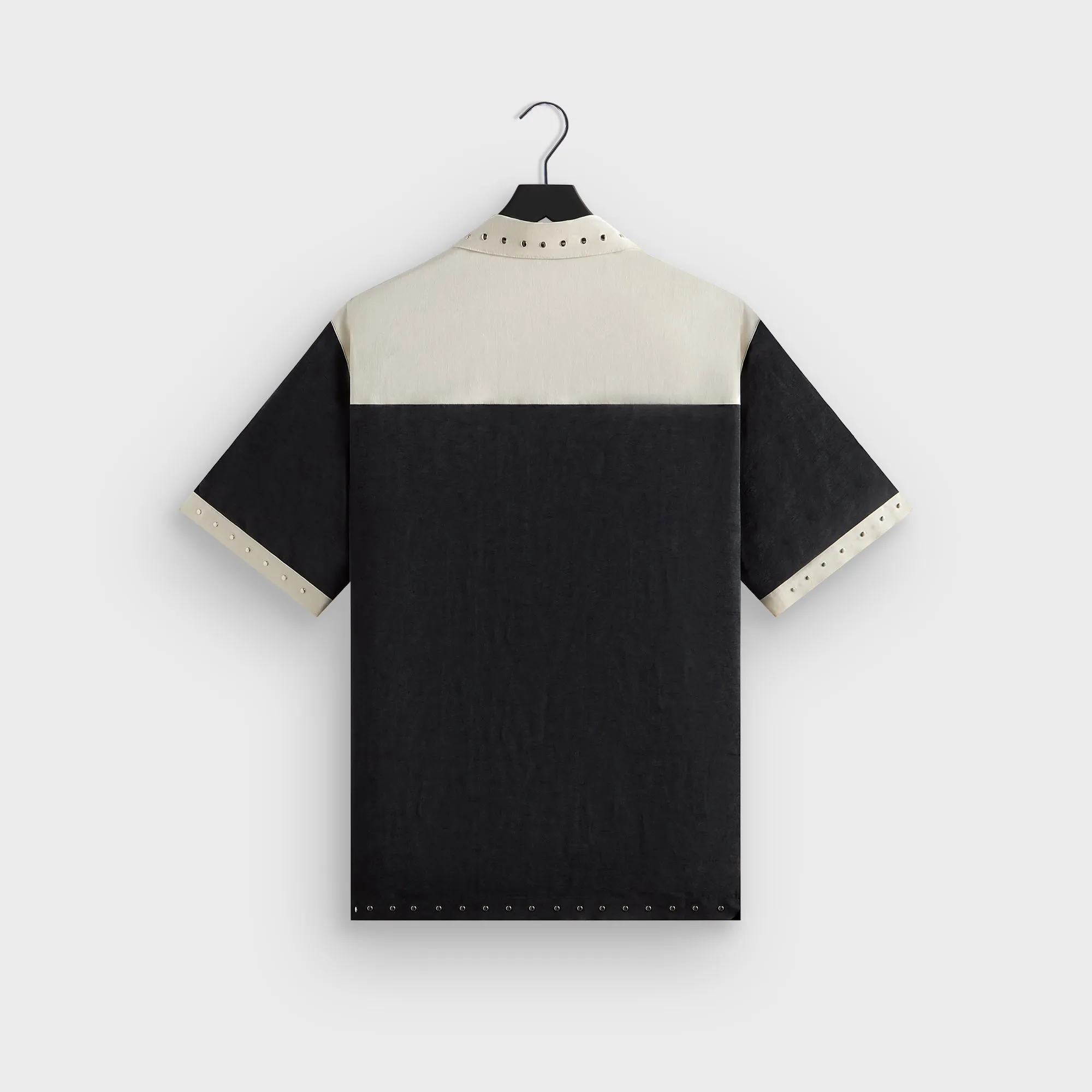 &Kin Sawyer Short Sleeve Camp Collar Shirt - Black Flexible Movement High-End Fabric