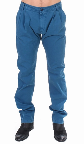 GF Ferre Elegant Straight Fit Cotton Men's Chinos Daily Fashion