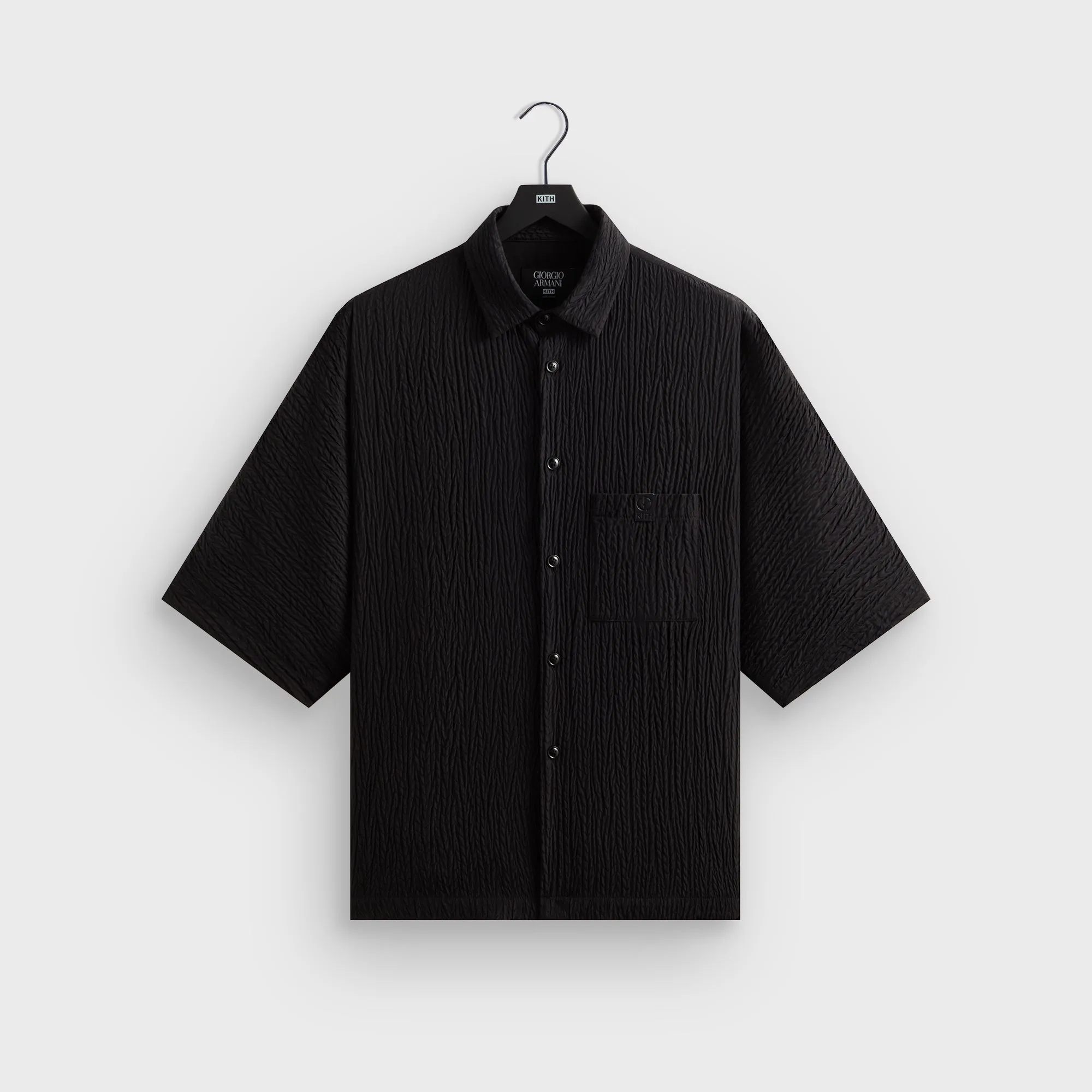 Giorgio Armani & Kith Raf Dolman Buttondown - Black Oversized Fit Coffee Run