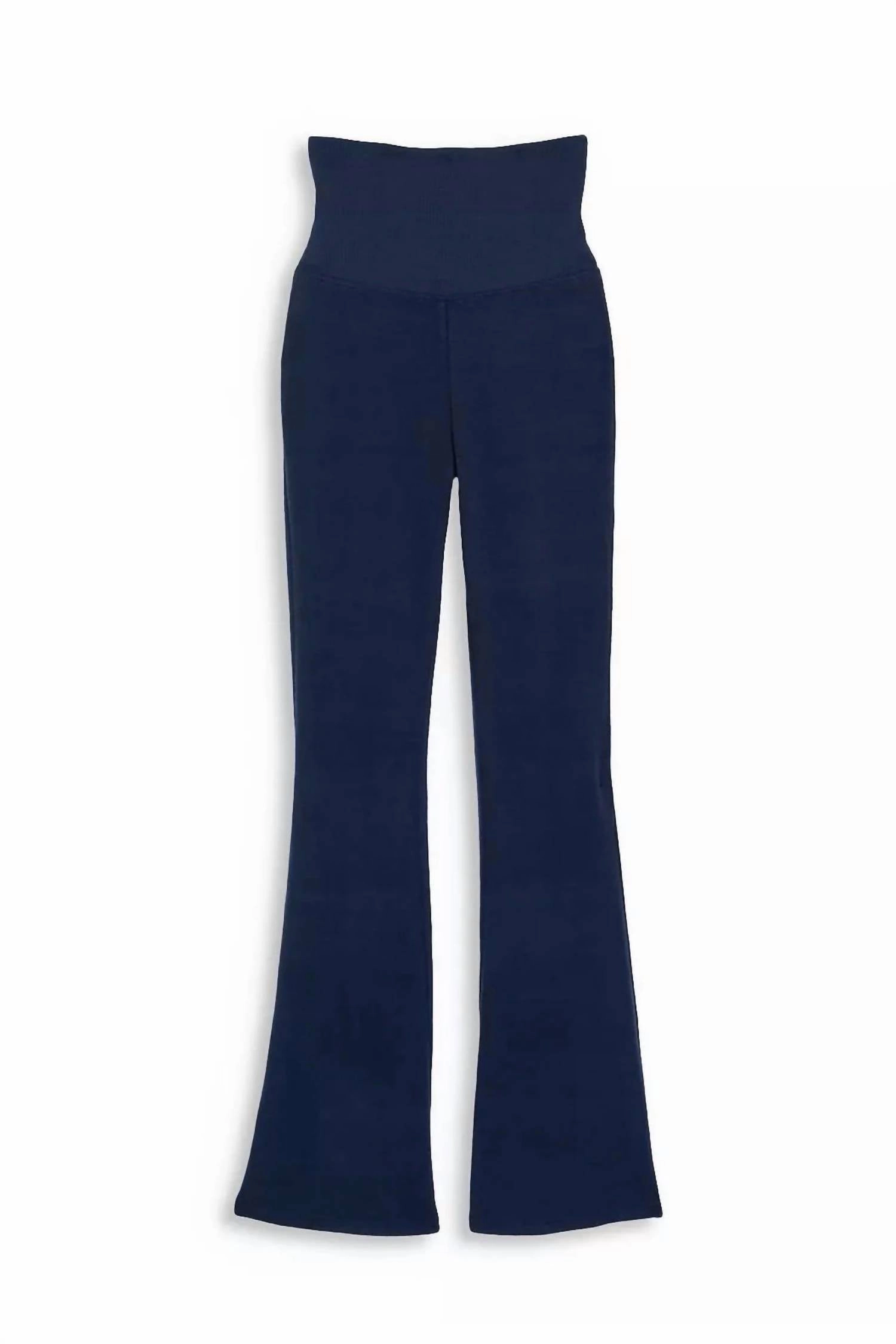 Girl's Drew Hacci Pant In Evening Blue Non Tapered Leg Hip Friendly Pockets