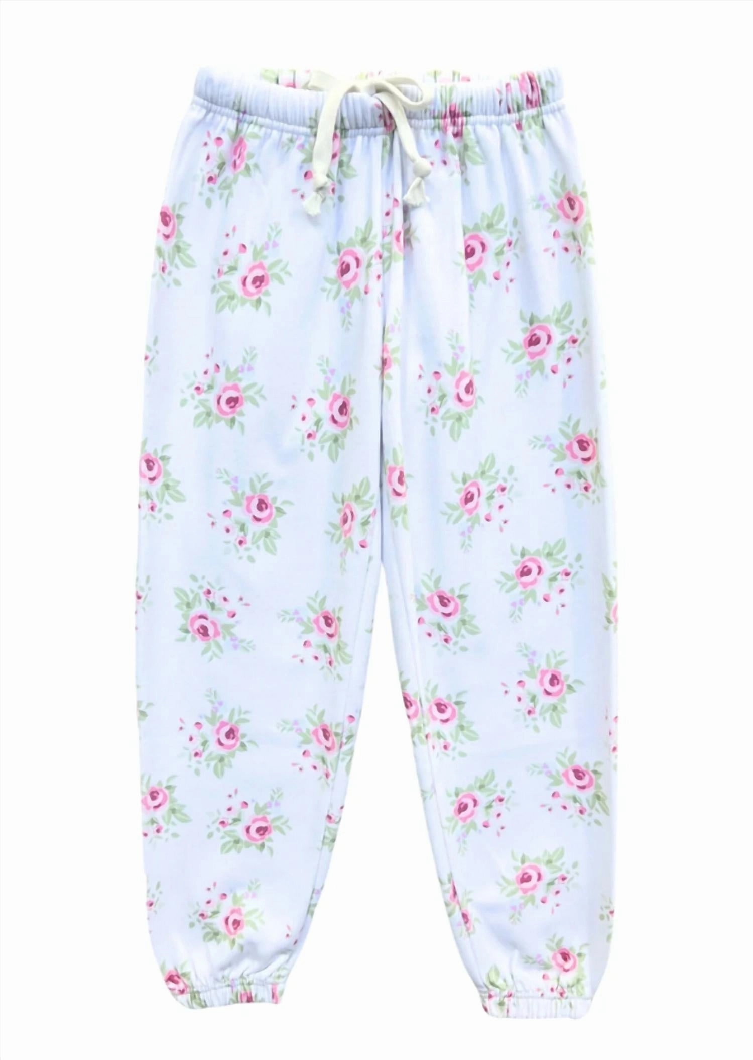 Breathable Fit Girl's Floral Printed Dylan Joggers In Summer Floral