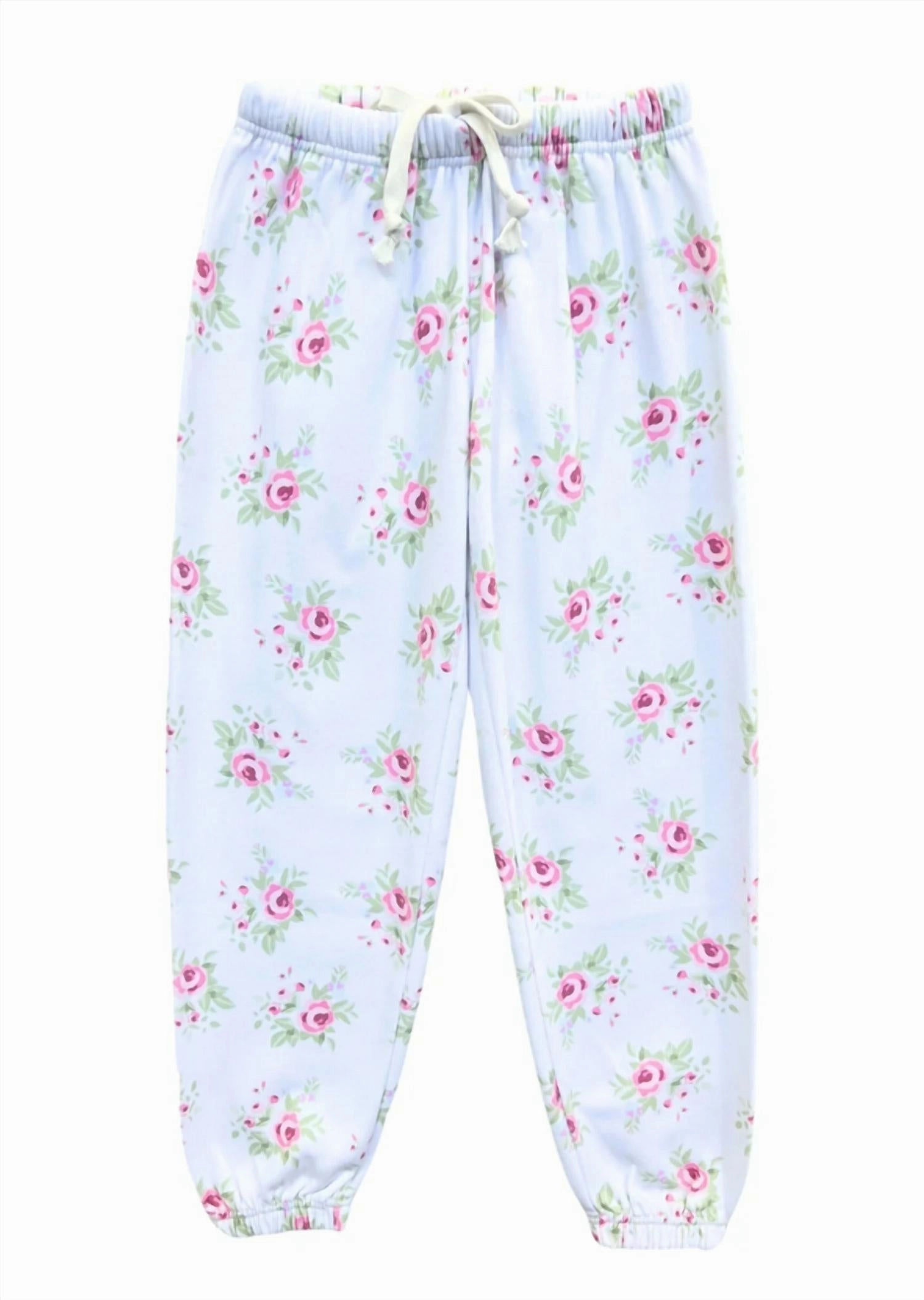NonSlipInnerGrip Girl's Floral Printed Dylan Joggers In Summer Floral