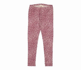 Girl's Leo Leggings In Bordeaux Bonded Seam Technology