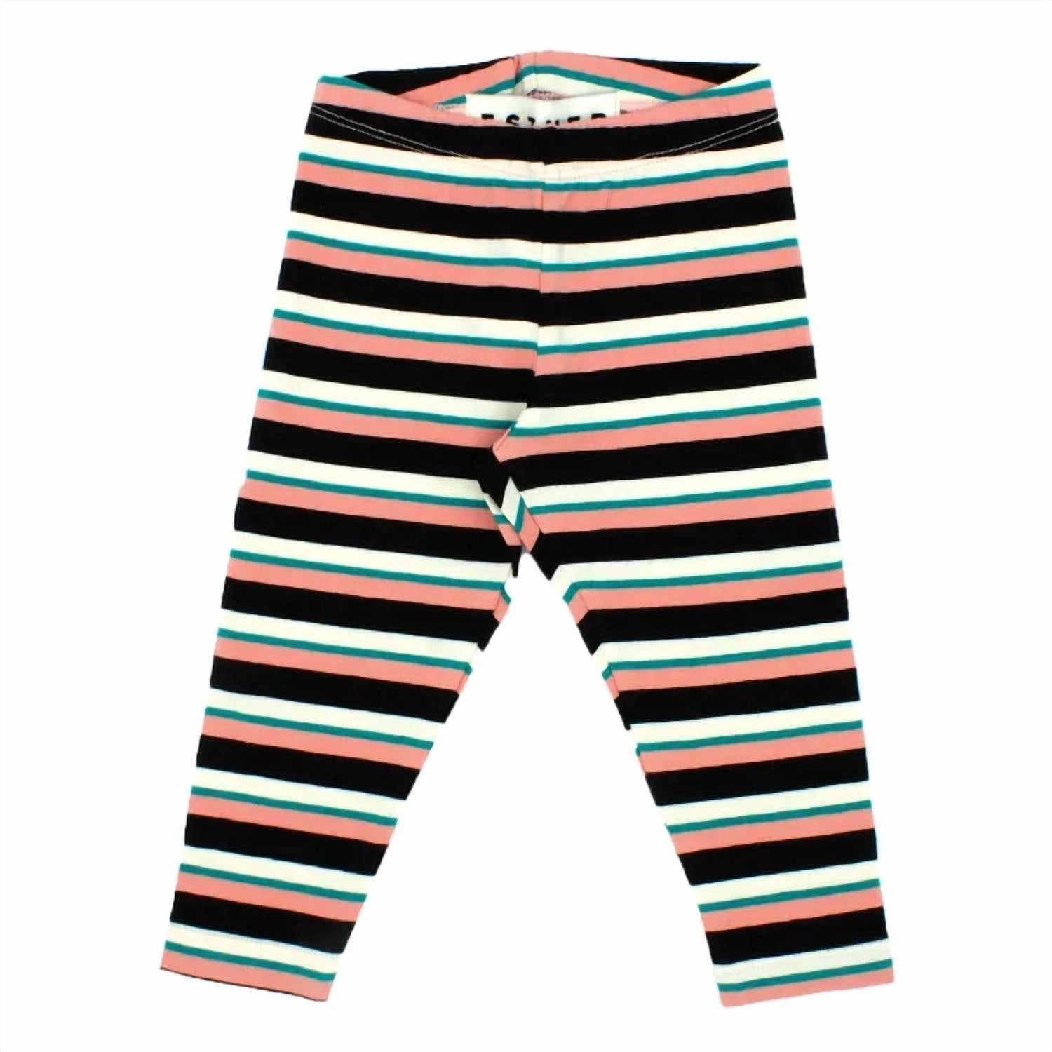 Girl's Long Leggings In Coral Effortless Style HiddenPockets