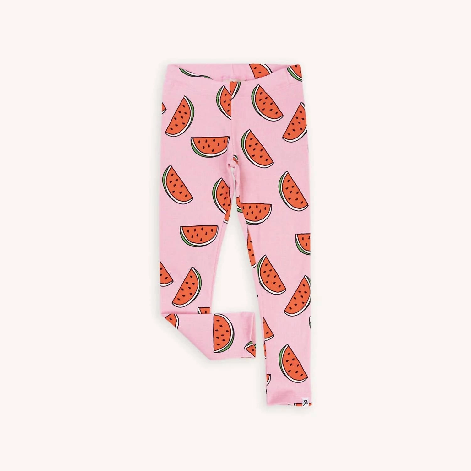 Girl's Printed Legging In Pink Practical Wear Flexible Leg