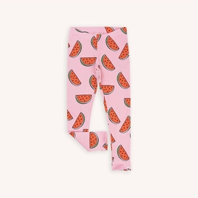 Comfortable Stretch Girl's Printed Legging In Pink