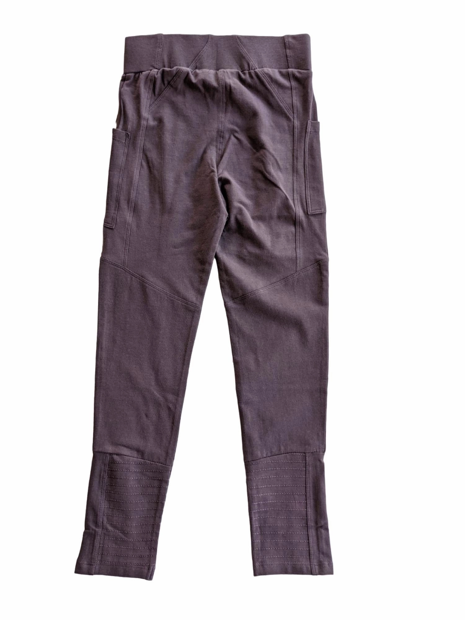 Girls Athletic Legging In Wash Out Grape LightweightWeave