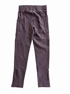 Girls Athletic Legging In Wash Out Grape LightweightWeave