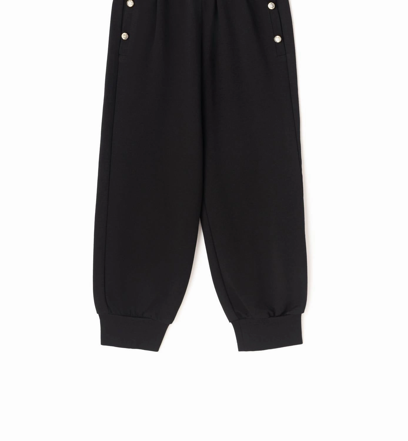 Classy Fit Water resistant coating Girls High-Rise Jogger In Black