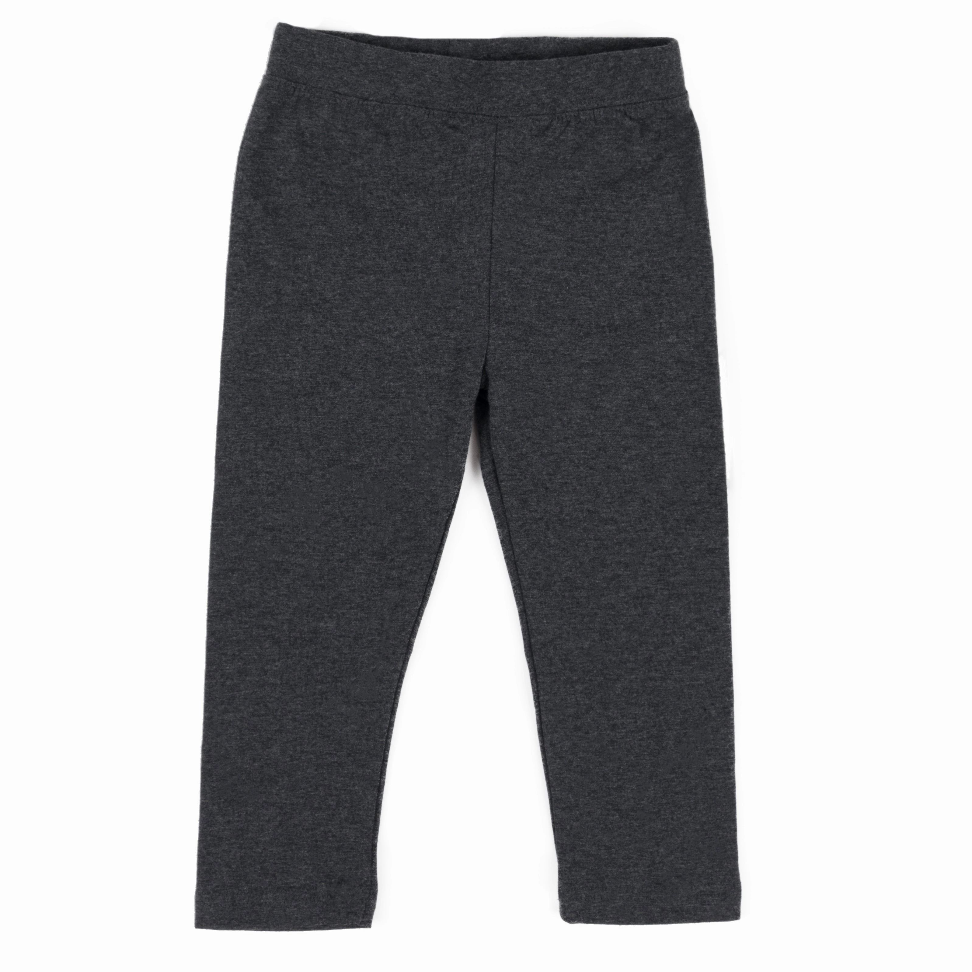 Ripstop Texture Girls Legging Neutral Solid Color