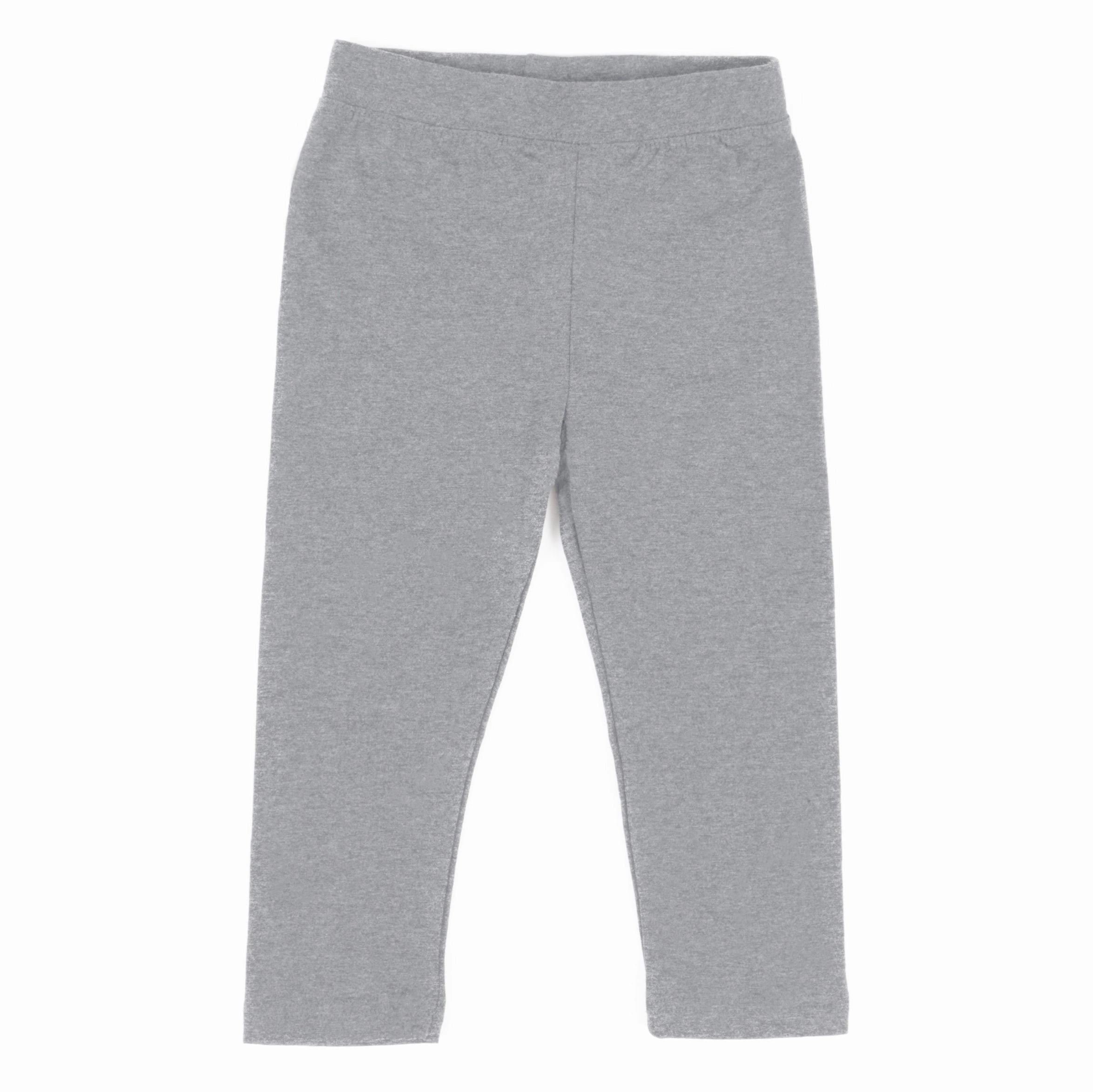 Travel Friendly Outdoor Style Girls Legging Neutral Solid Color