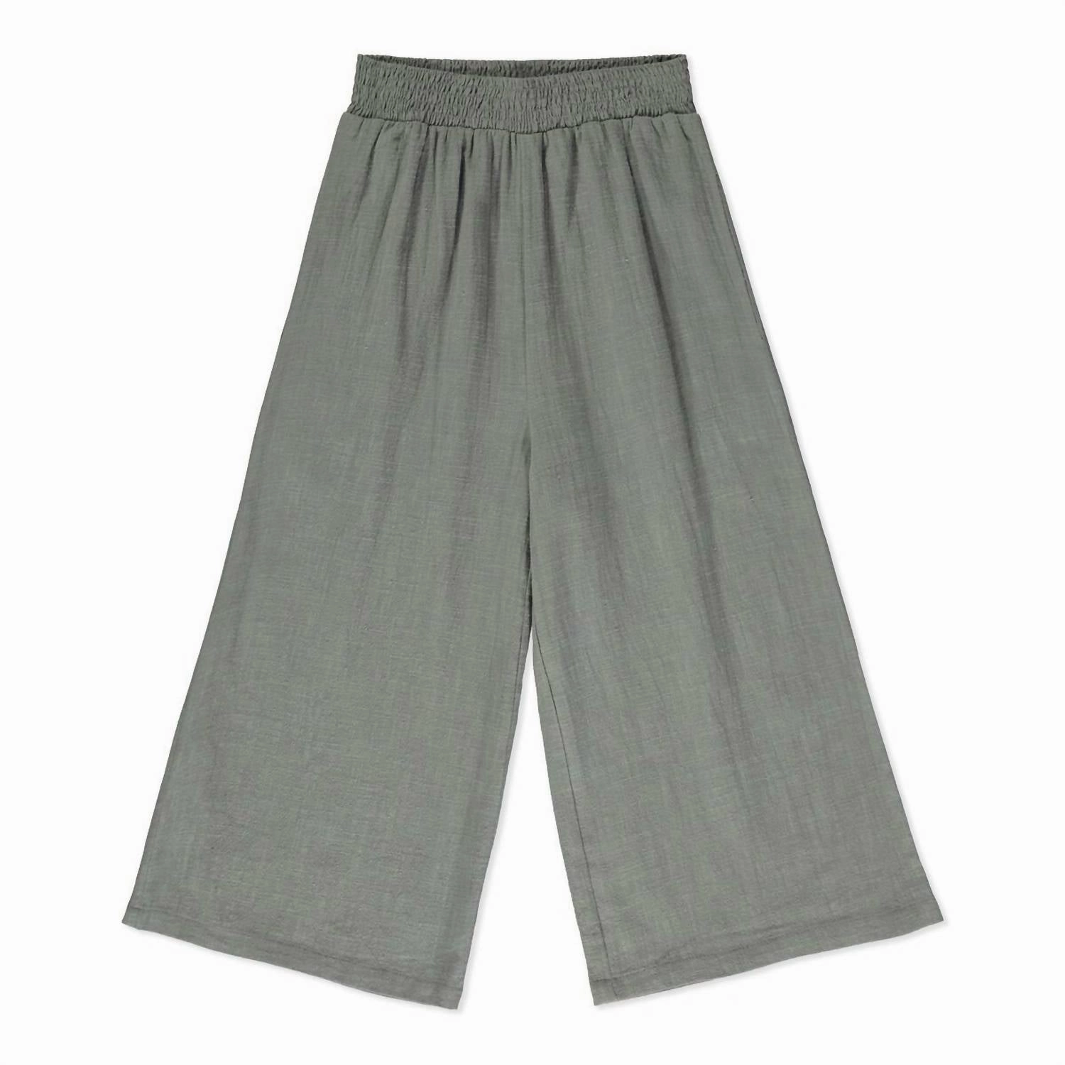 Girls Palazzo Pant In Grey ReinforcedSeams