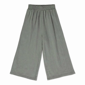 Girls Palazzo Pant In Grey ReinforcedSeams