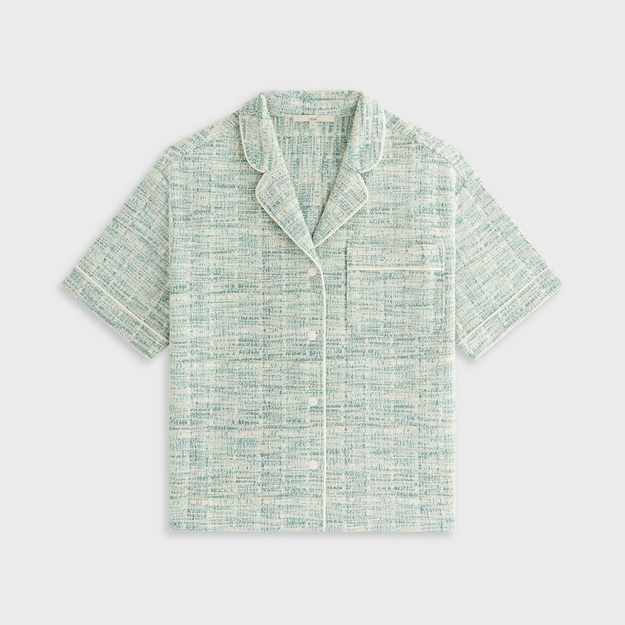 Stylish Design Kith Women Tweed Camp Shirt - Mykonos