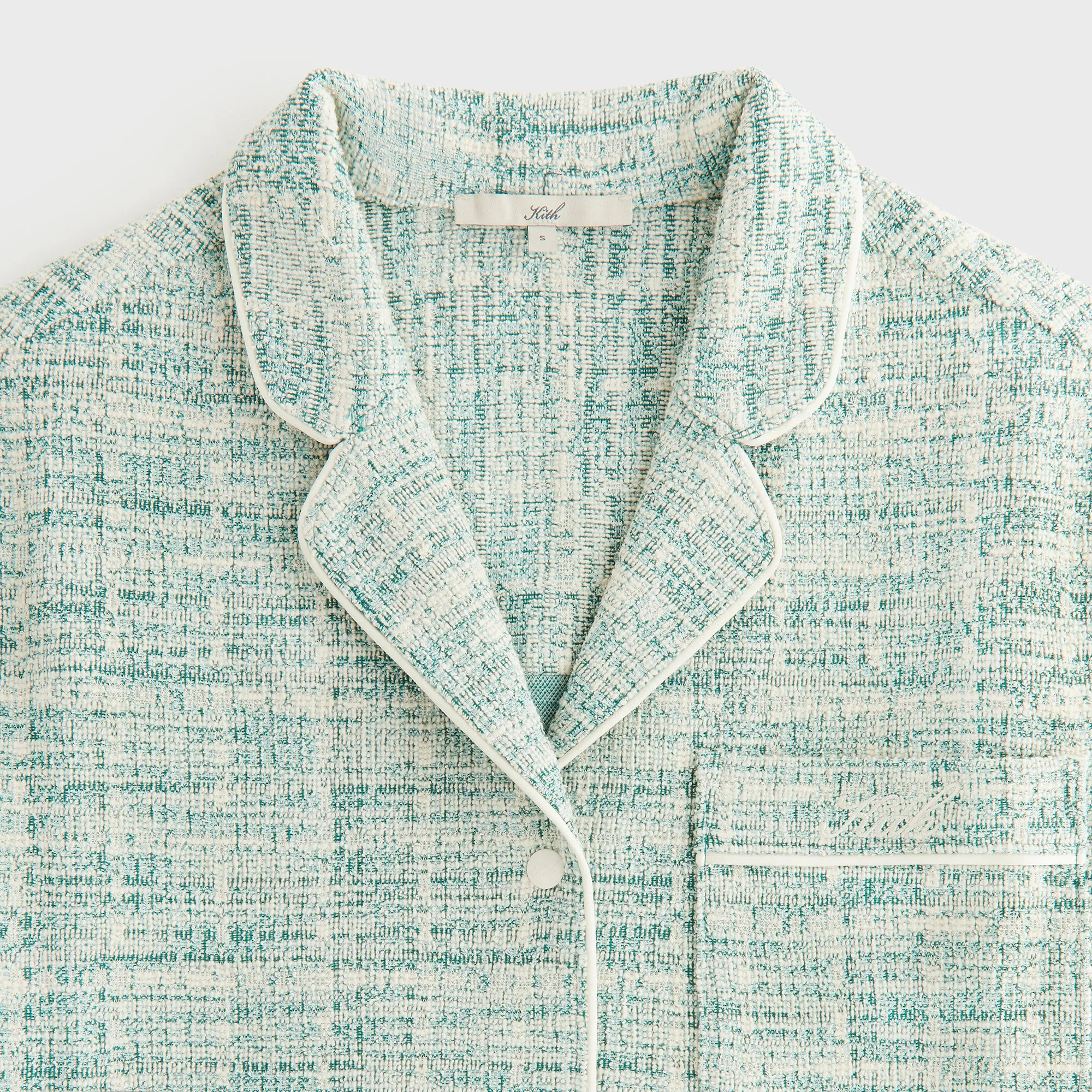 Kith Women Tweed Camp Shirt - Mykonos Flexible Placket Structure