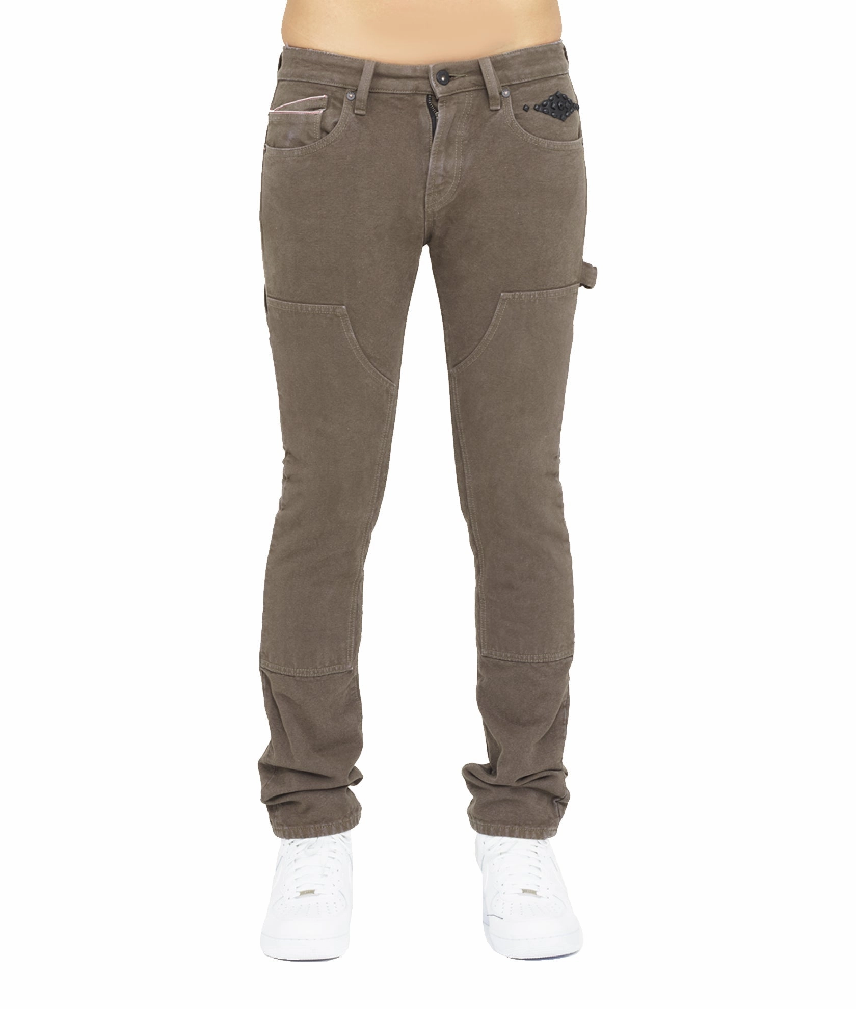 ROCKER SLIM RIGID 'LUCKY BASTARD' IN ARMY GREEN All Time Fit