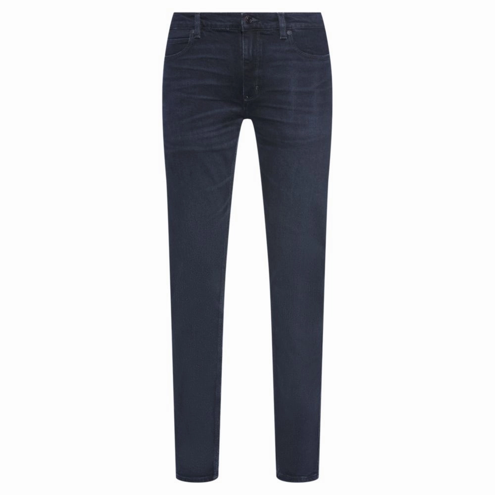 Extra-slim-fit jeans in blue-black stretch denim Weekend Getaway Minimalist Breathable Closet Classic