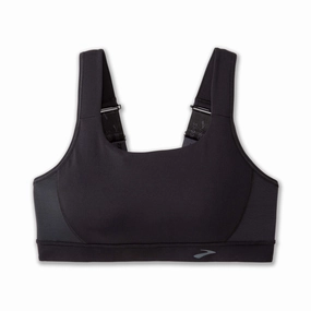Brooks | Women's Convertible 2.0 Sports Bra - Black All-Day Design Core Stabilizing Fit