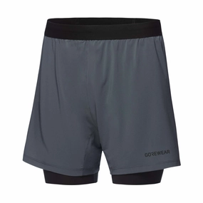 Eyewear GOREWEAR | Men's Concurve 5" 2IN1 Shorts - Lab Graphite/Black