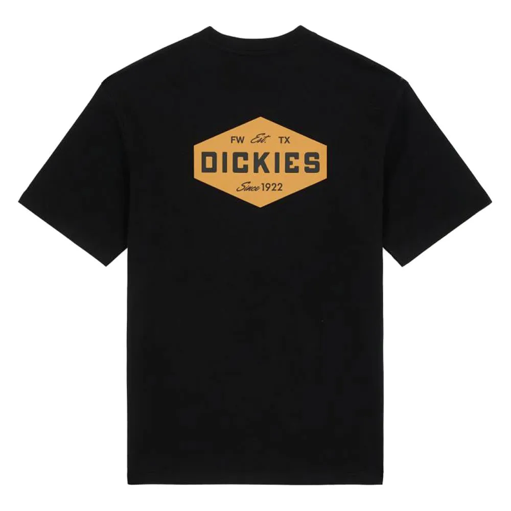 Dickies Emblem T-shirt - Black Cross Grain Knit