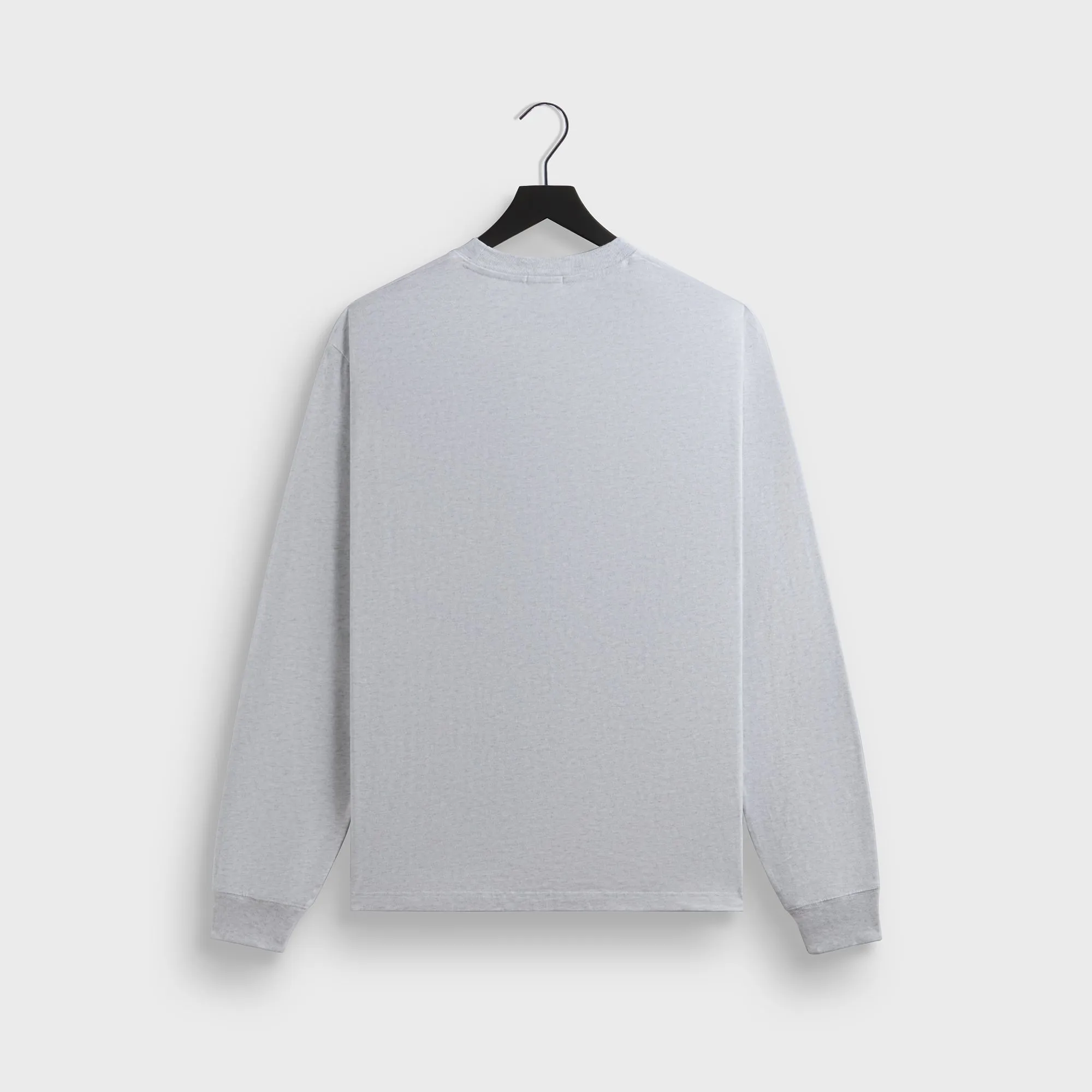 Kith Long Sleeve LAX Tee - Light Heather Grey Leather combination Stylish Casual