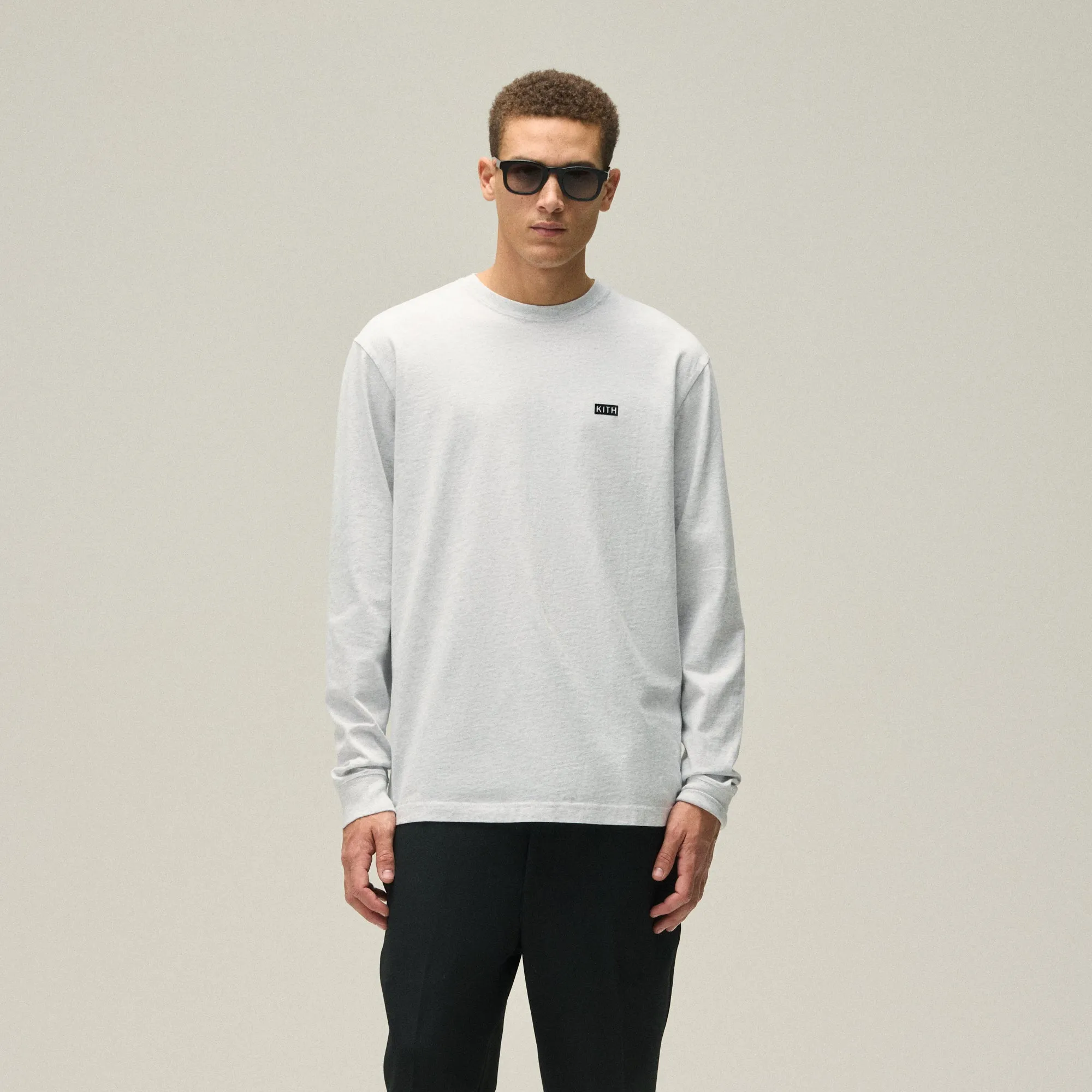 Kith Long Sleeve LAX Tee - Light Heather Grey Award-winning