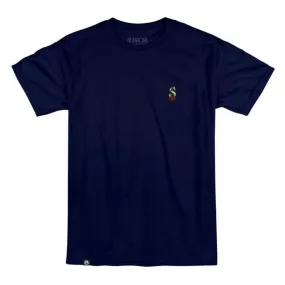 Subrosa Keepers Embroidery T-shirt - Navy print design Sublimation Resistant Fabric