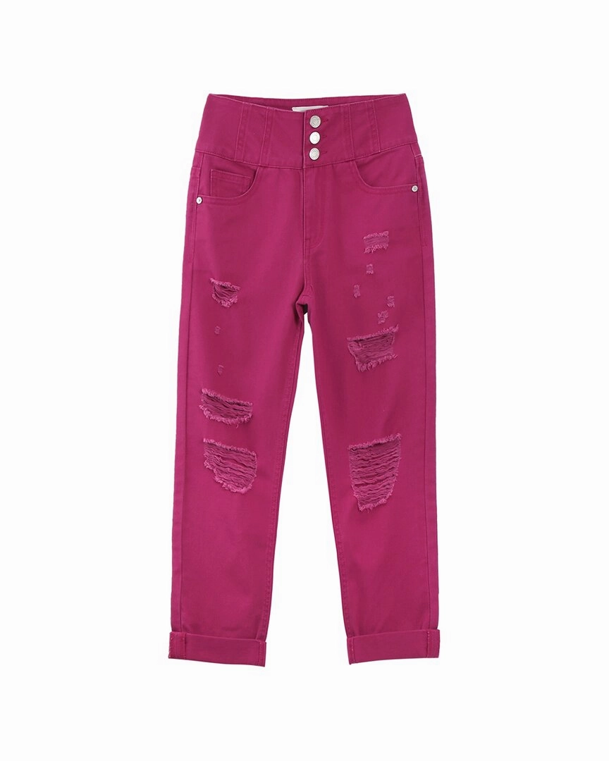 Habitual High Rise Boyfriend Pant Premium Stretch Cozy Stretch