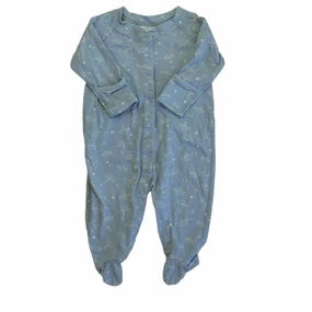Hanna Andersson Boys Blue Boats 1-piece footed Pajamas Sustainable Manufacturing Breathable fabric
