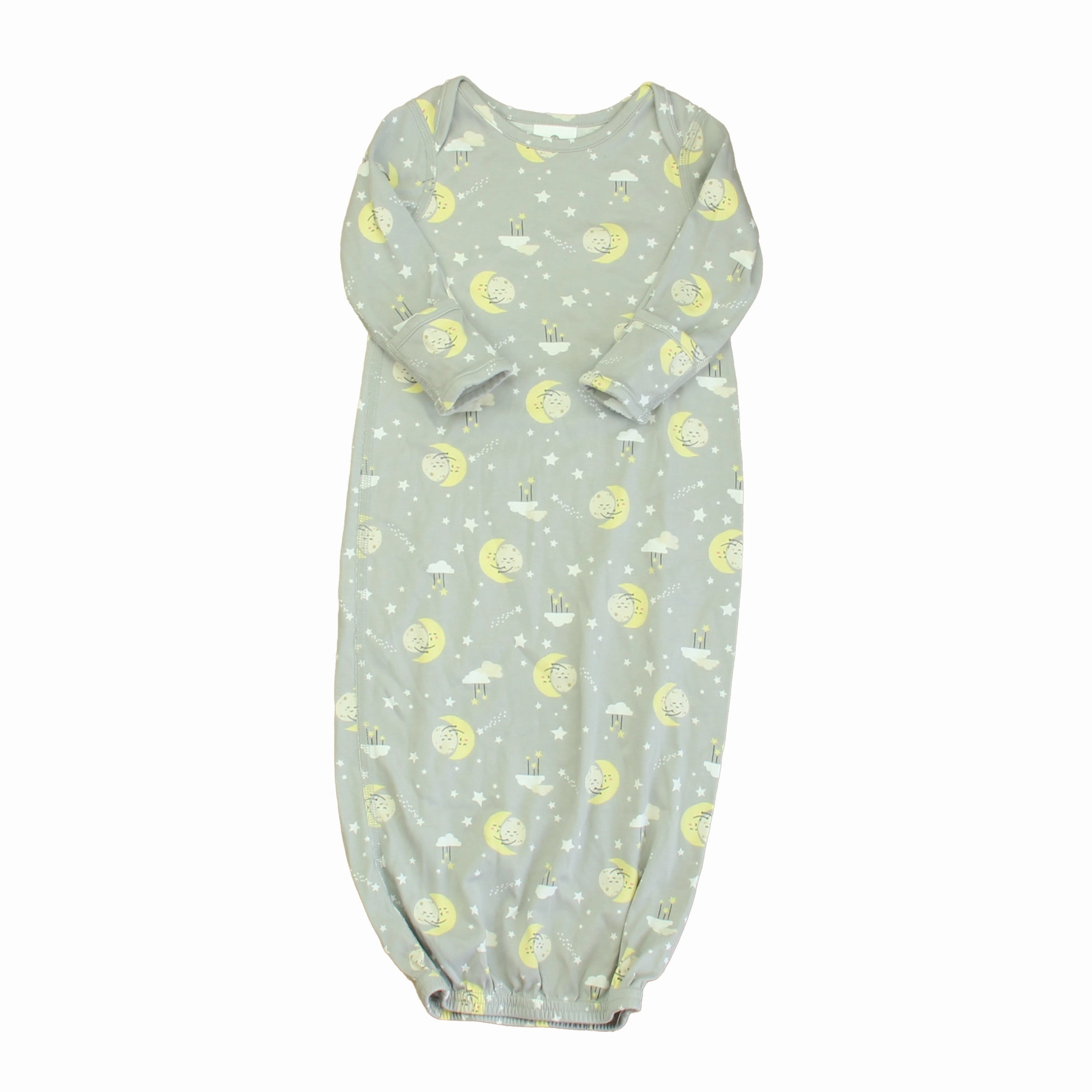 Eco Friendly Dye Hanna Andersson Unisex Gray | Yellow Moon Nightgown