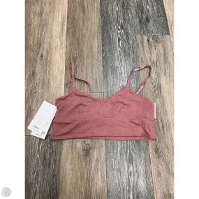 Athletic Bra By Athleta In Pink, Size: M Self Fabric Tie Stretchable Neckline
