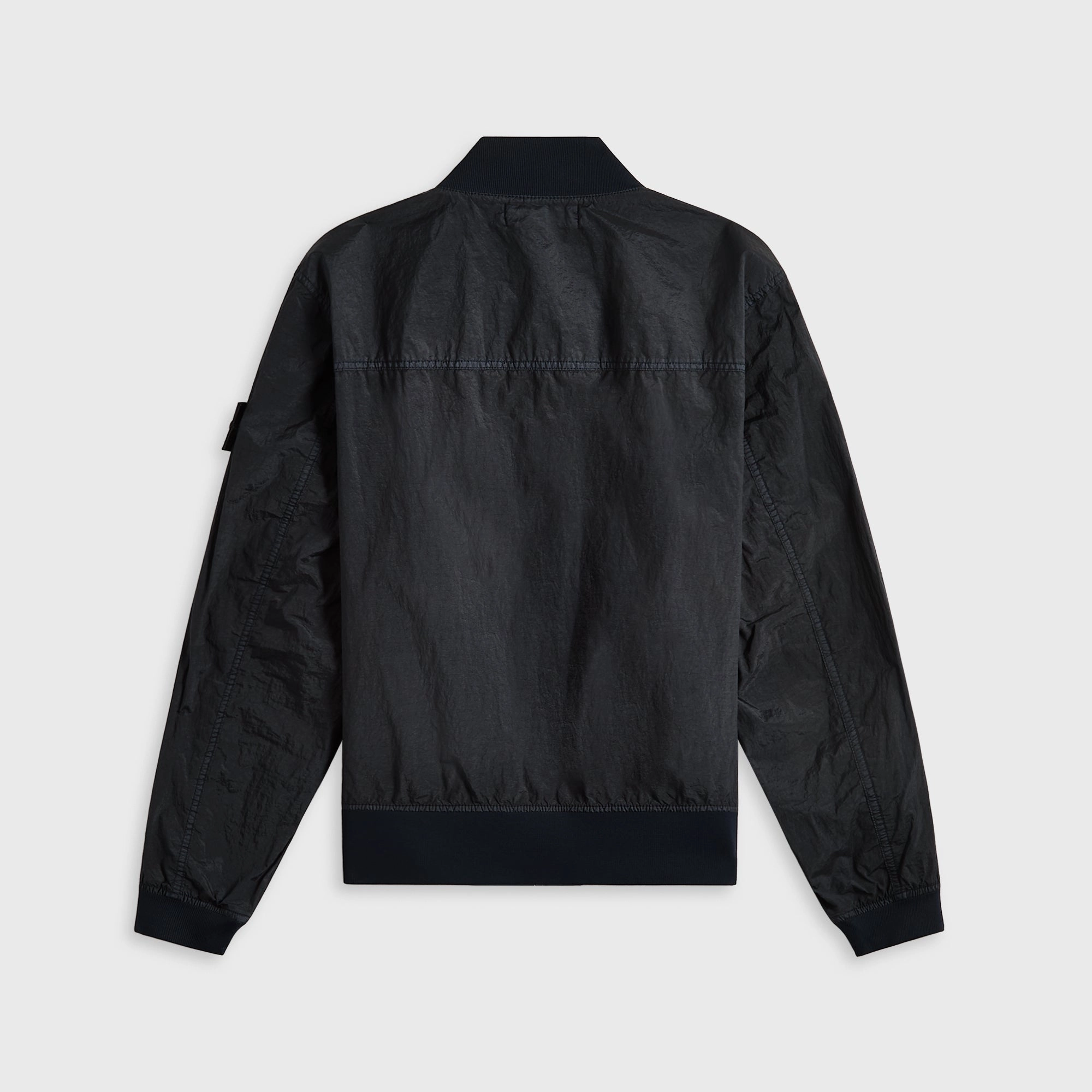 BondedZipperGuards PFC Free Treatment Stone Island Nylon Metal Watro-Tc Garment Dyed Nylon Bomber - Navy Blue