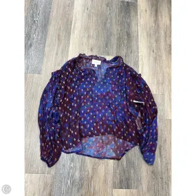 Blouse Long Sleeve By Cleobella In Multi-colored, Size: Xs YarnDye Technique