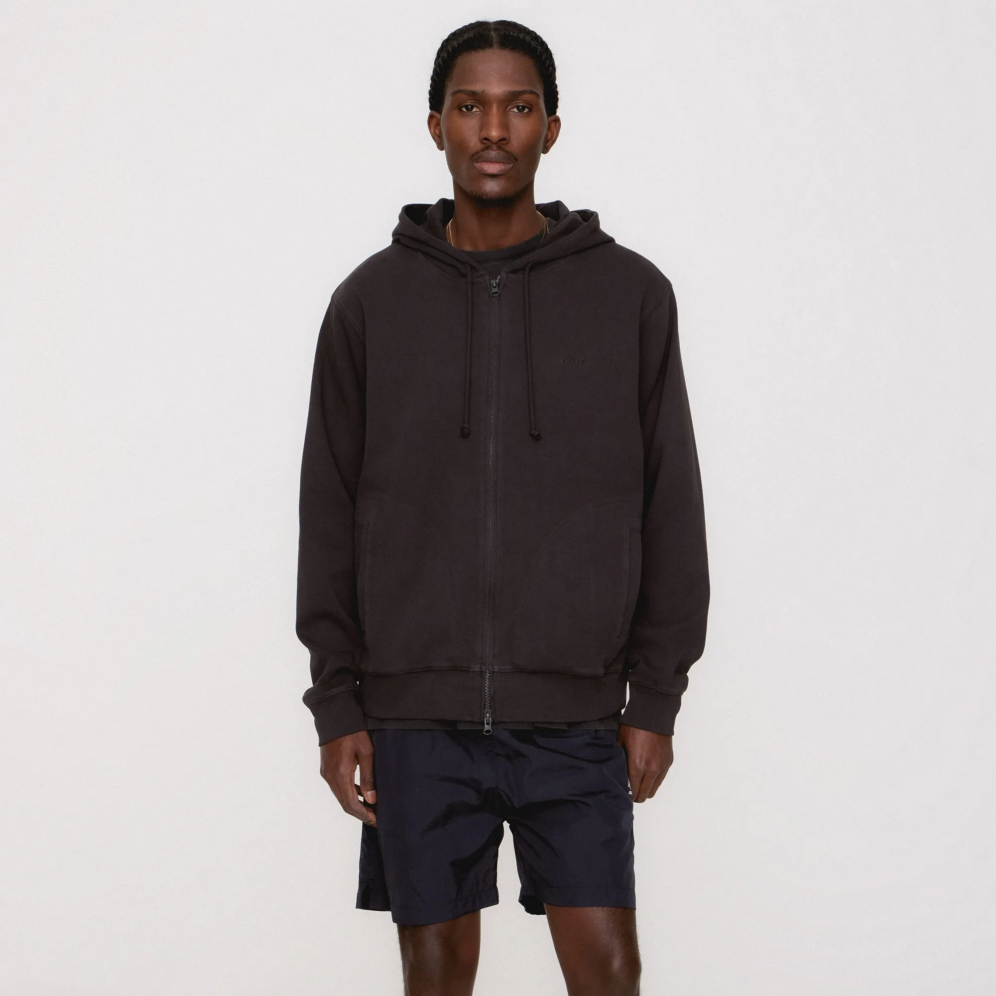 Kith Interlock Williams V Full Zip Hoodie - Studio Reinforced Hood Flexibility