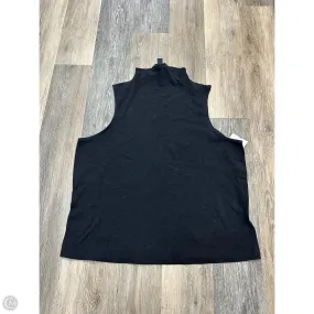 Athletic Tank Top By Athleta In Black, Size: 1x ZonalVentilation
