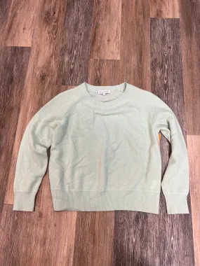 BioBased Fiber Self Fabric Tie Closure Sweater Cashmere By White And Warren In Green, Size: M