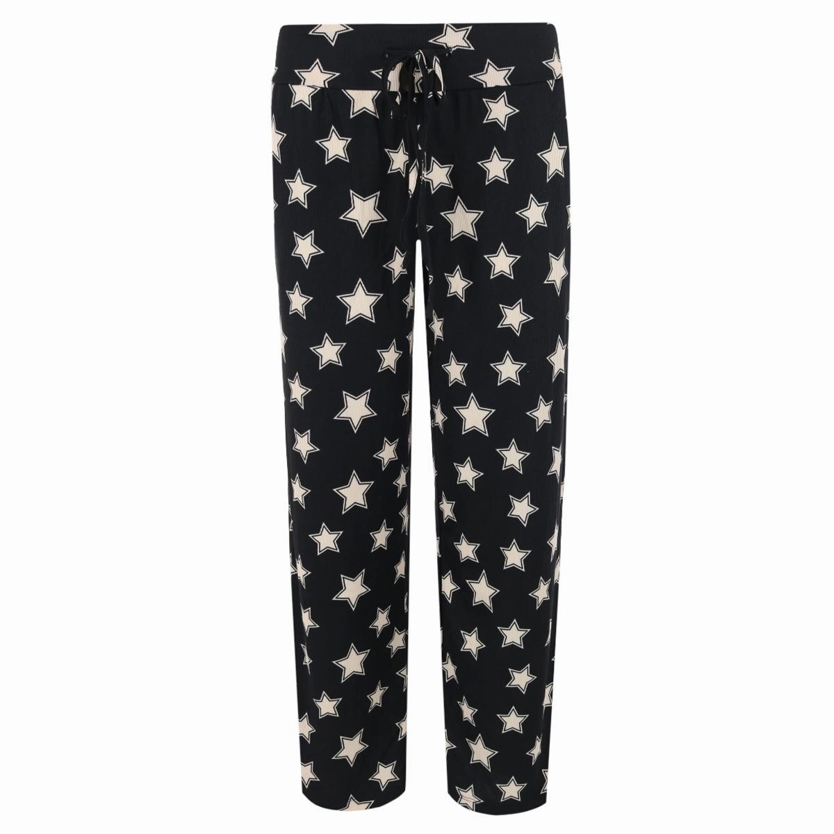 Women's Ribbed Patterned Open Bottom Lounge Pants AntiStatic Finish MoistureWicking Technology