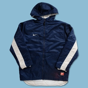 Vintage Nike Padded Jacket Large ReinforcedElbows Recycled Polyester Blend