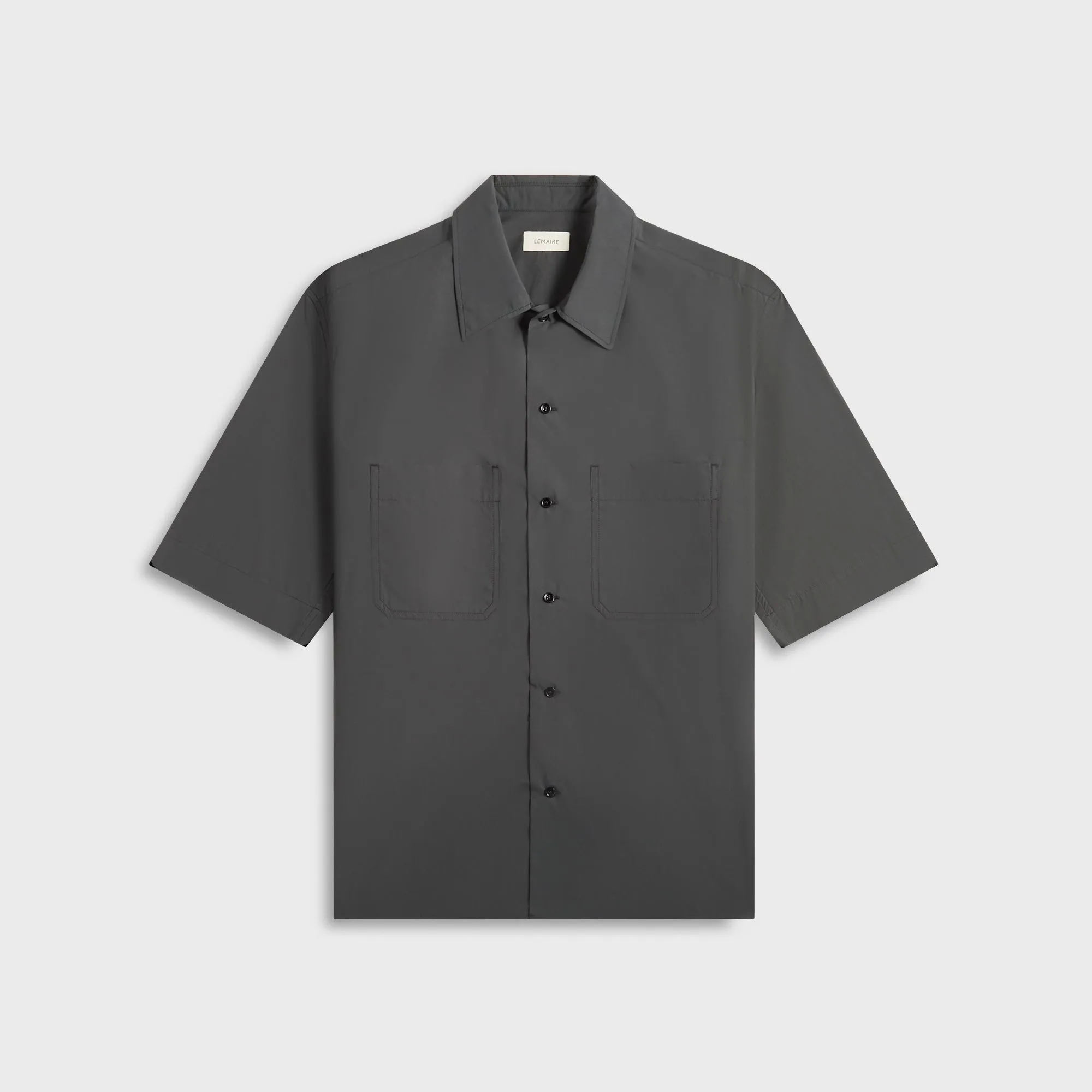 Seasonal Wardrobe Striped Design Lemaire Convertible Shirt - Charcoal