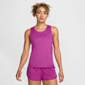 Enhanced Durability Fabric Non Binding Waistband Nike | Women's Dri-FIT Race Running Singlet - Hot Fuchsia