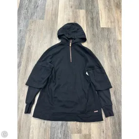 Water resistant coating Printed Blouse Athletic Sweatshirt Hoodie By Sweaty Betty In Black, Size: Xs