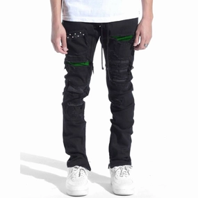 Men's Malibu Patch Denim Jean In Black/pine Go-to Wear Quick Match
