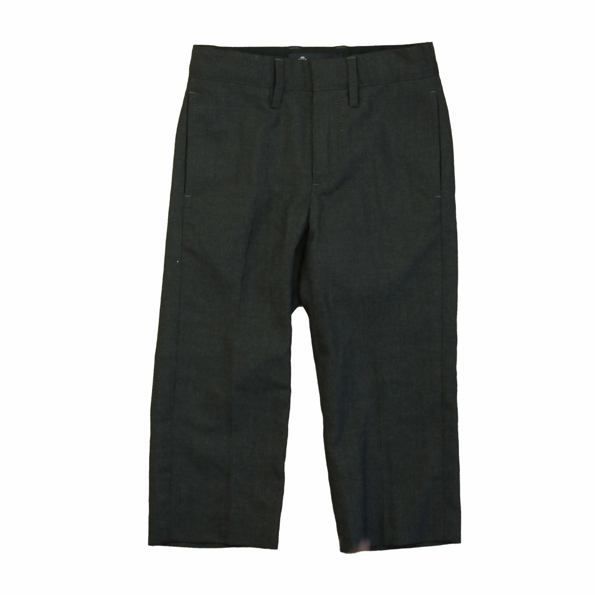 Gripper Waistband Wide Leg Crewcuts Boys Charcoal Pants